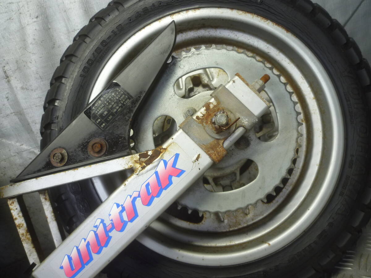 ツ419  KAWASAKI KSR-1  MX050B  純正  前後ホイール/スイングアーム/ブレーキset  ☆KSR-2.KSR50.KSR80.MX080Bの画像5