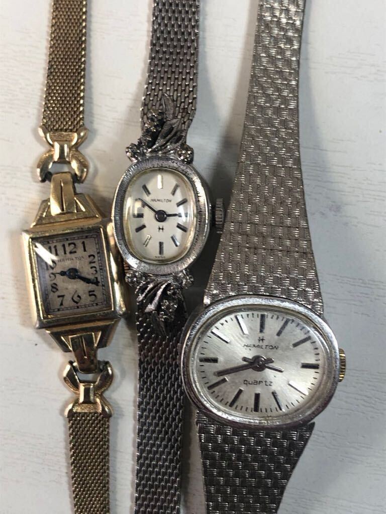 レディース腕時計17点 まとめて HAMILTON BULOVA LONGINES WALTHAM MINO 金張 装飾時計 クォーツ 手巻 の画像3
