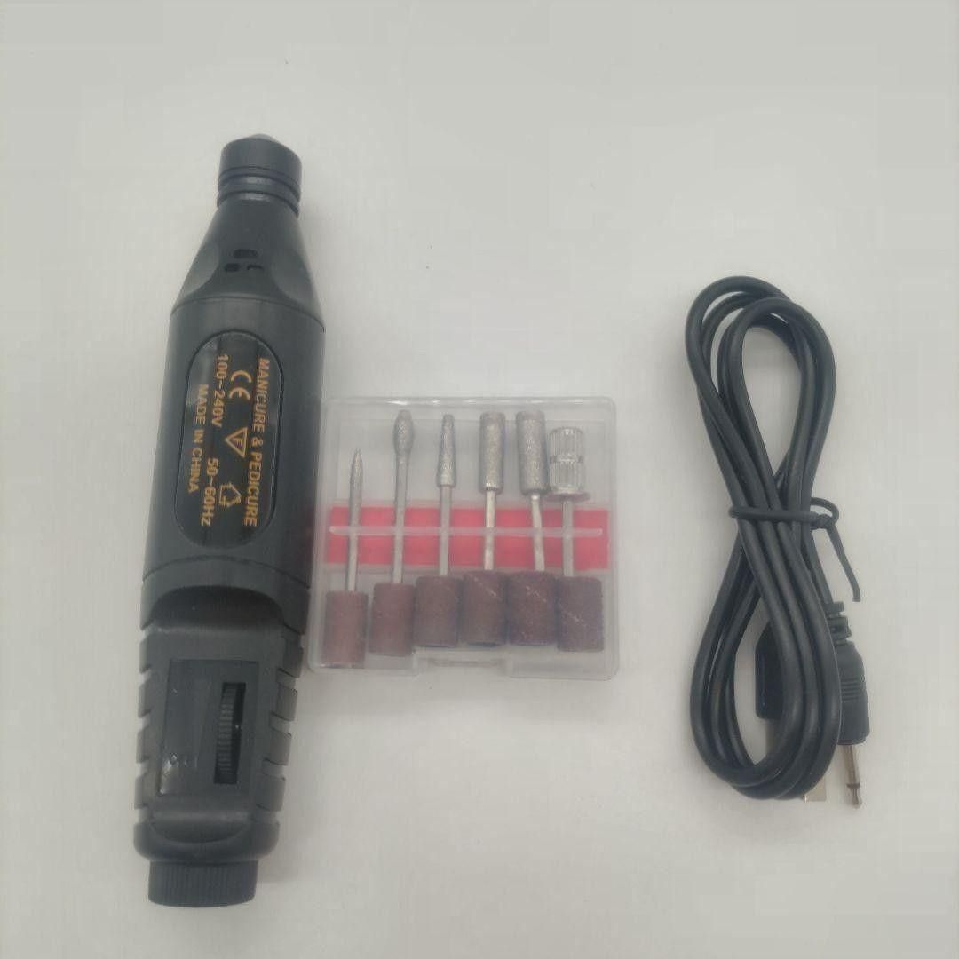 【大特価セール♪】黒 ミニルーターセット  USB リューター ビット ネイル　DIY バリ取り　ルーター　ネイルオフ　