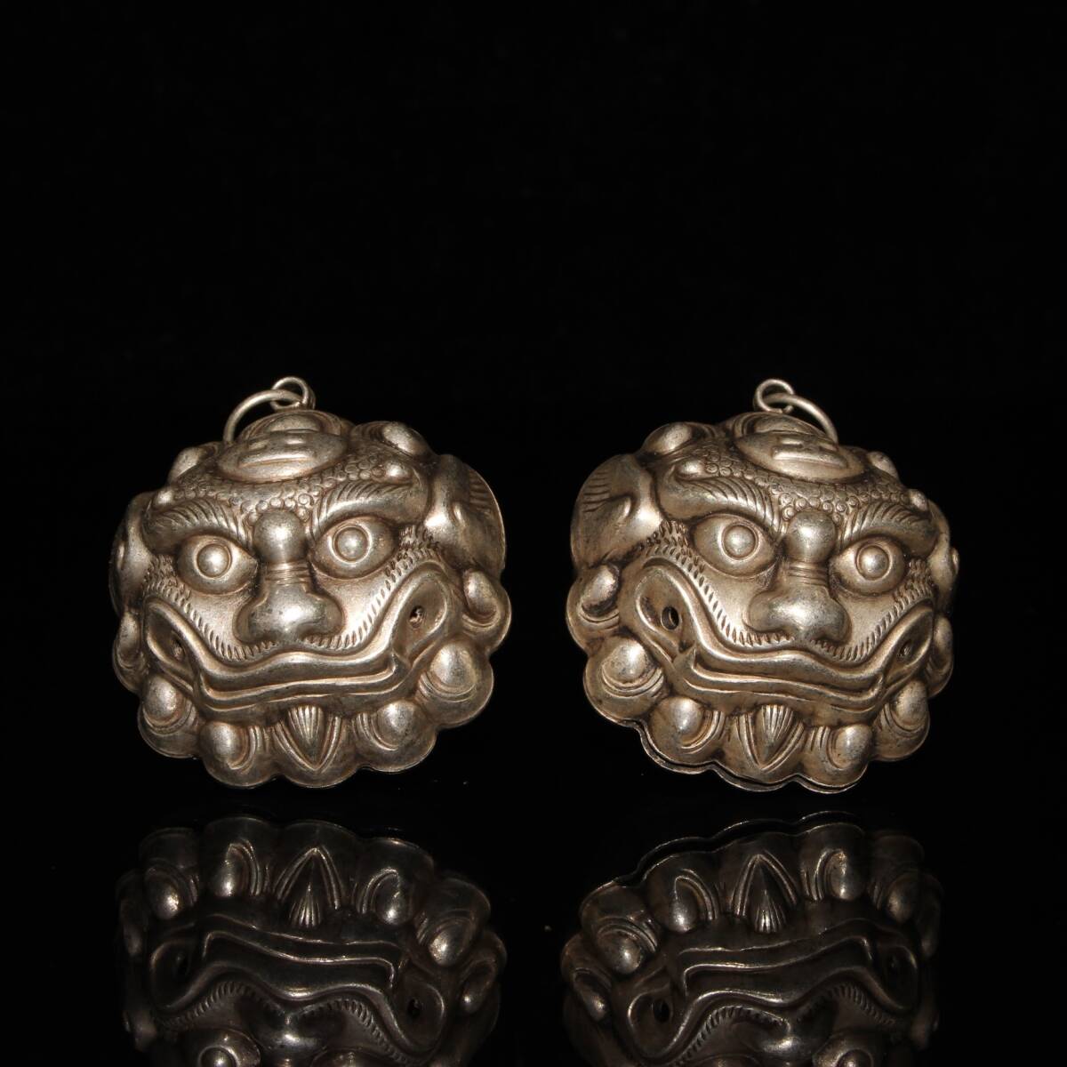 GE4#7518 【3.1】LZ 中国骨董 人間国宝 銅製品 【純白銅のトラベルの置物です】 時代物 珍品旧蔵 伝世家珍