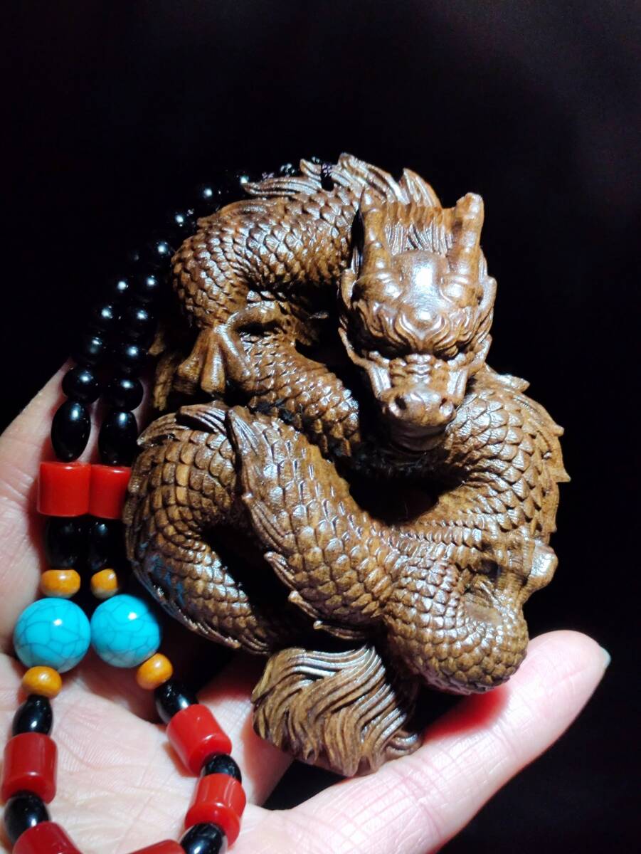 GE4#7498 【3.1】LZ 中国骨董 古代木工芸品 彫刻品 【沈香竜 GE4#7498 【3.1】LZ 中国骨董 古代木工芸品 彫刻品 【沈香竜