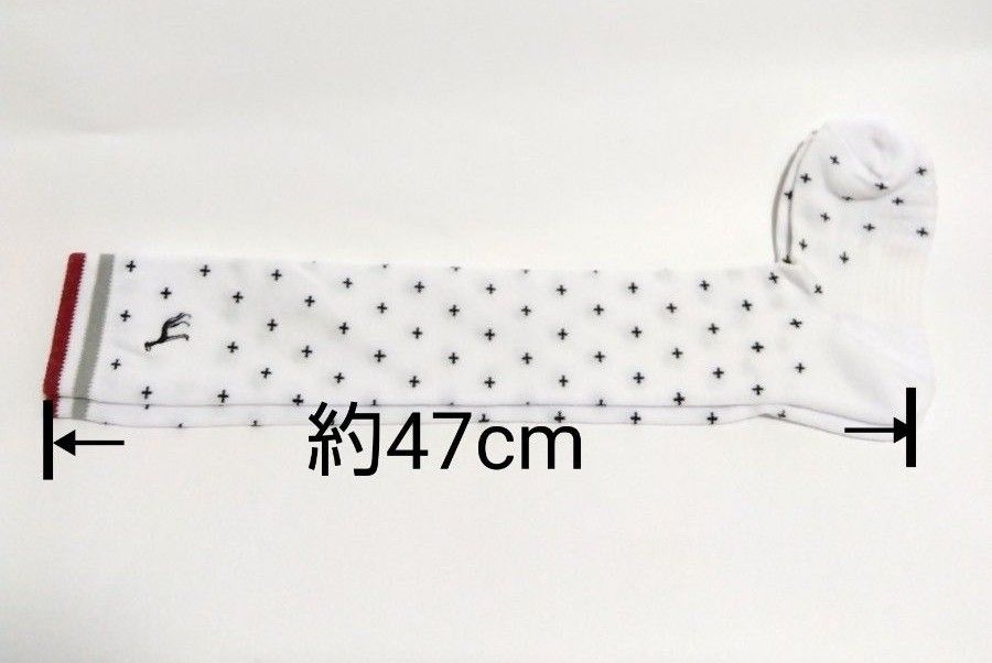 adabat  23-25cm ニーハイソックス 白 アダバット 　レディース