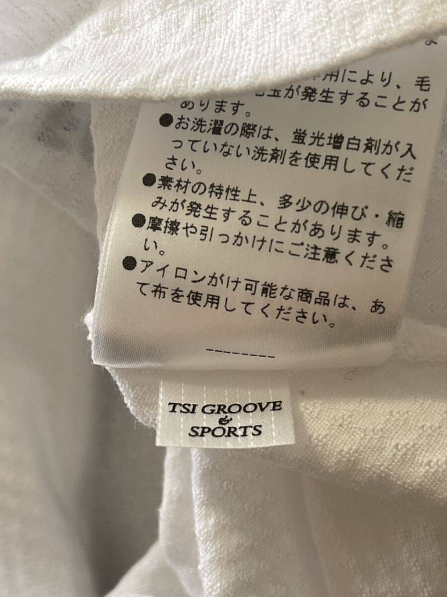 高級！パーリーゲイツ PEARLYGATES ゴルフシャツ　半袖　サイズ4日本製　TSI正規品_画像9