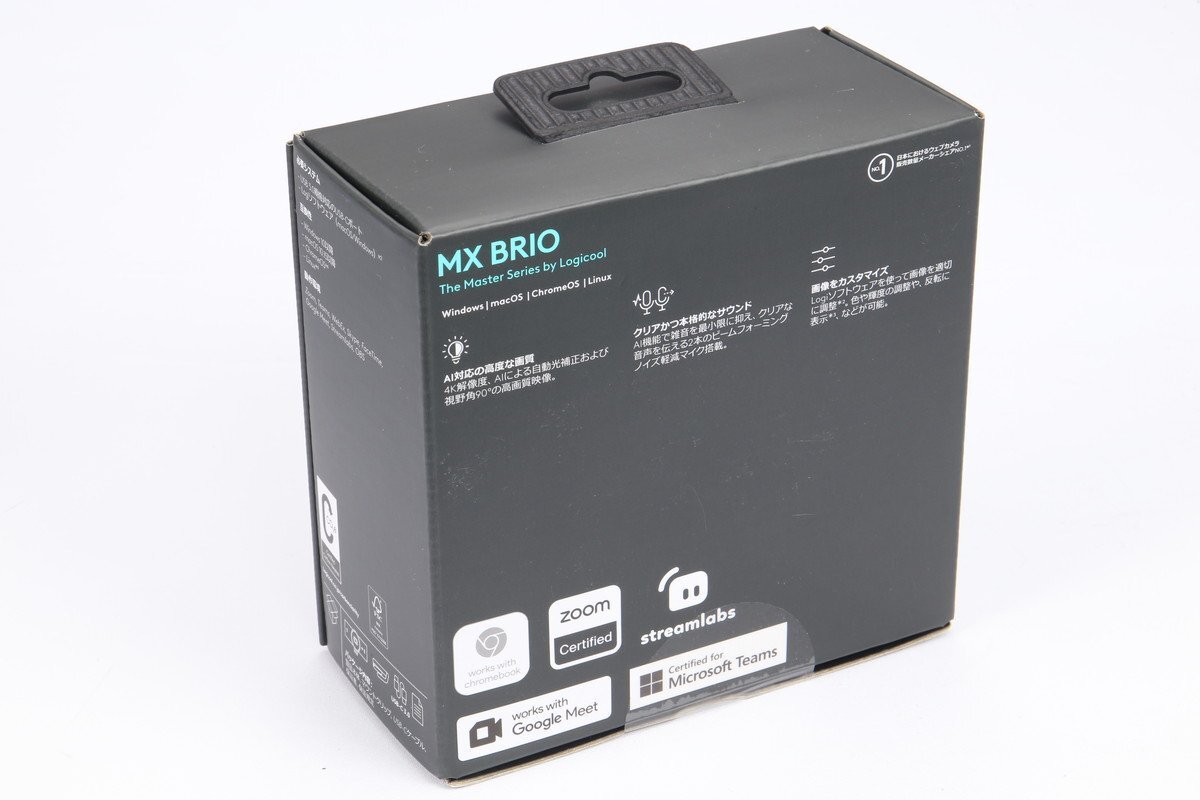 【 新品 】 Logicool 4K Ultra HD高機能ウェブカメラ MX BRIO 700 C1100GR_画像2