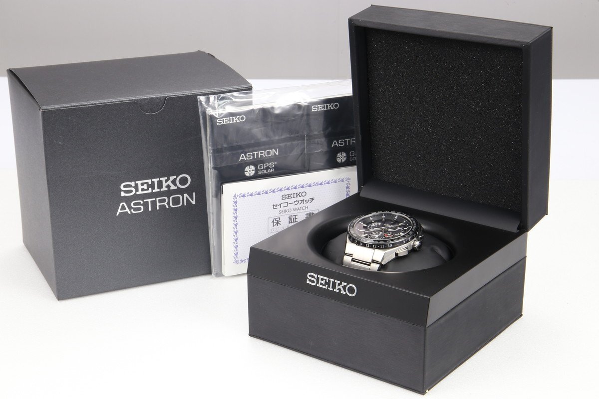 【 美品 | 動作保証 】 SEIKO ASTRON アストロン EXECTIVE LINE SBXB123 【 ソーラーGPS衛星電波時計 | 46.1mm | メンズ 】_画像1
