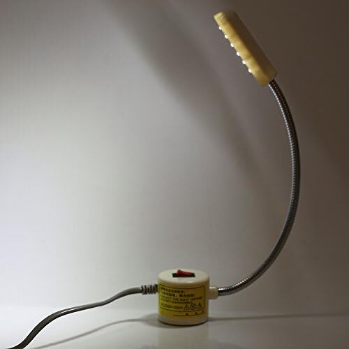 調節 高輝度 軽作業グースネックランプ 12枚電球 マグネットベース 裁縫作業用 磁気ワークライト ミシン用ライト LEDデスクラ_画像8
