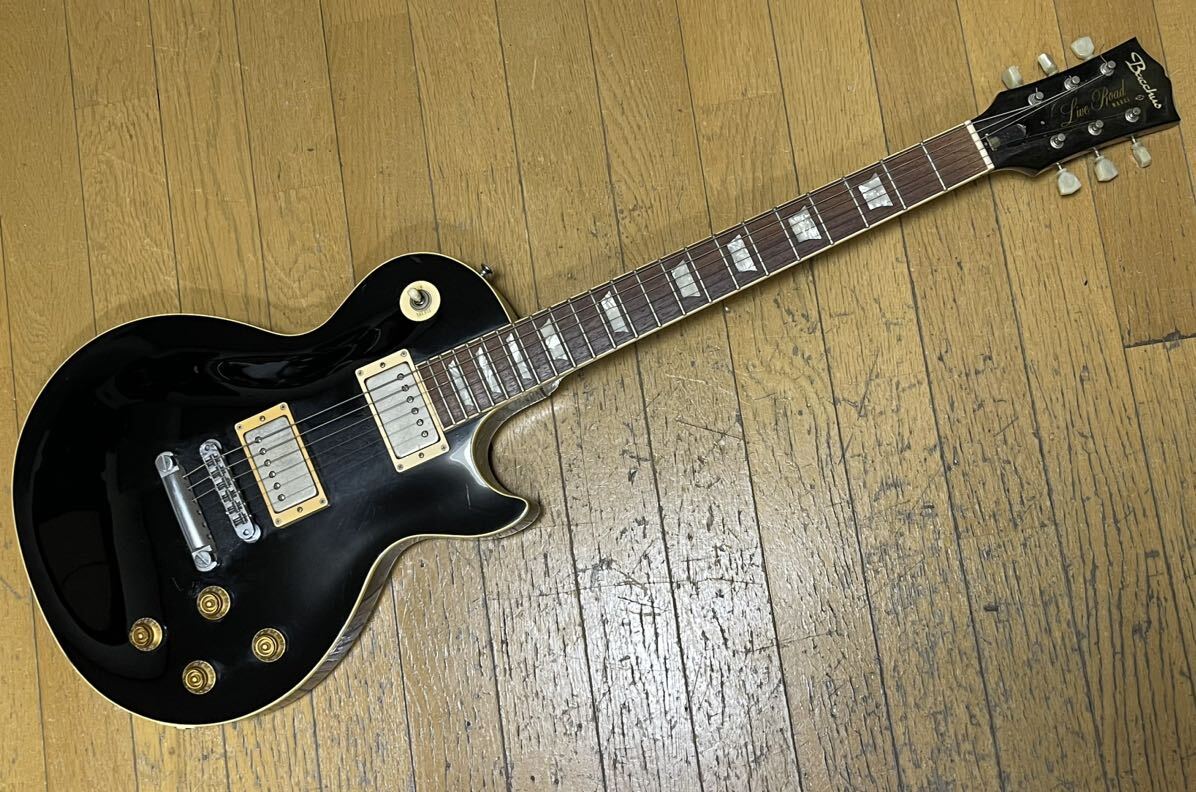 bacchus 初期 live road レスポール les paul standard日本製 軽量3.6kg 2点留トラスロッド japan blk バッカス momose 百瀬 モモセ_画像1