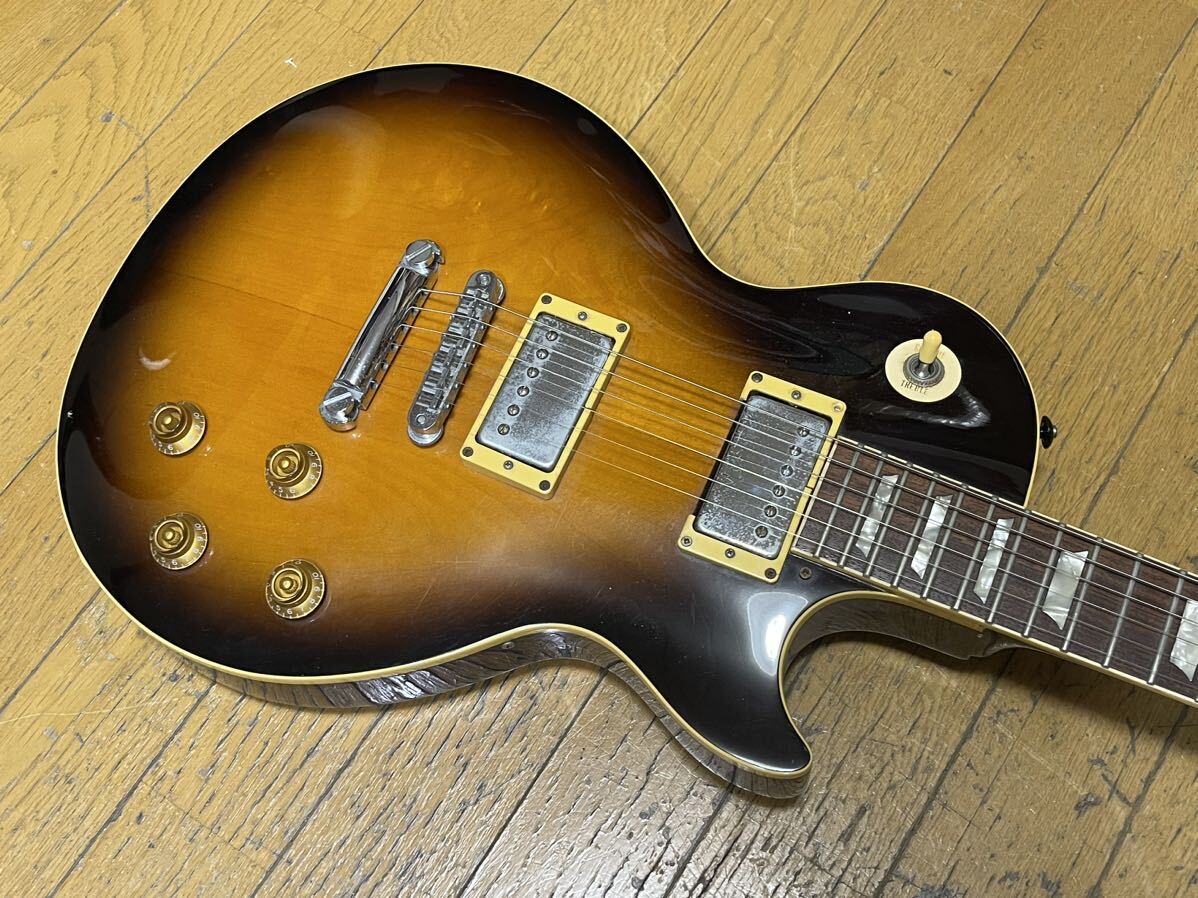 bacchus 初期 live road レスポール les paul standard日本製 軽量3.8kg 2点留トラスロッド タバコサンバースト japan バッカス momose_画像2