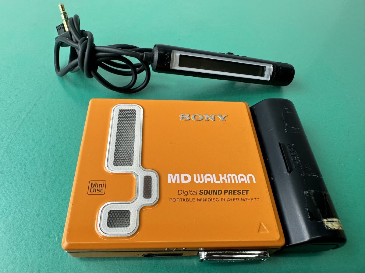 SONY Sony MD WALKMAN MD Walkman * MZ-E77 * ( orange ) Made in Japan [ утиль ]