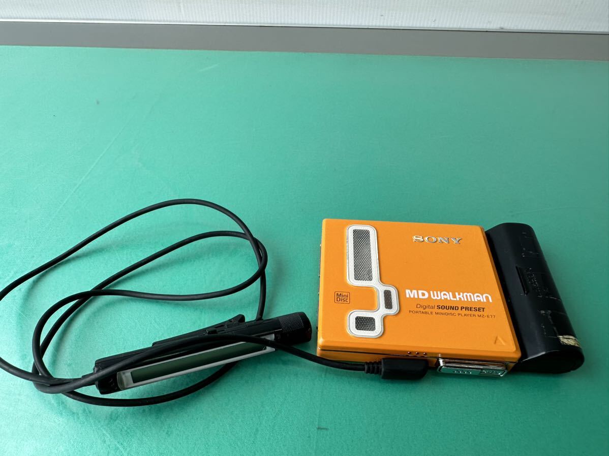 SONY Sony MD WALKMAN MD Walkman * MZ-E77 * ( orange ) Made in Japan [ утиль ]