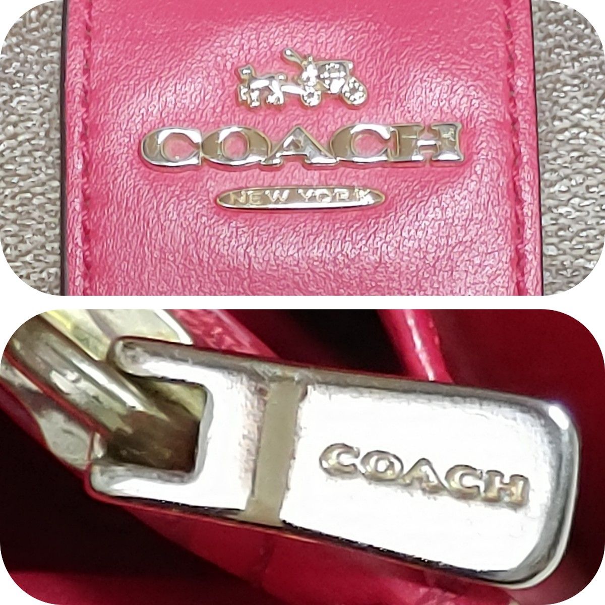 ★最終価格★　COACH　コーチ 財布 長財布 PVCコーティングキャンバス×レザー シグネチャー　レディース　定番人気ブランド