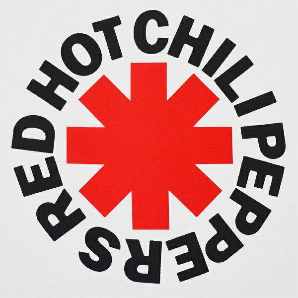 RED HOT CHILI PEPPERS レッドホットチリペッパーズ Asterisk Logo Tシャツ WHITE Xサイズ オフィシャル_画像2