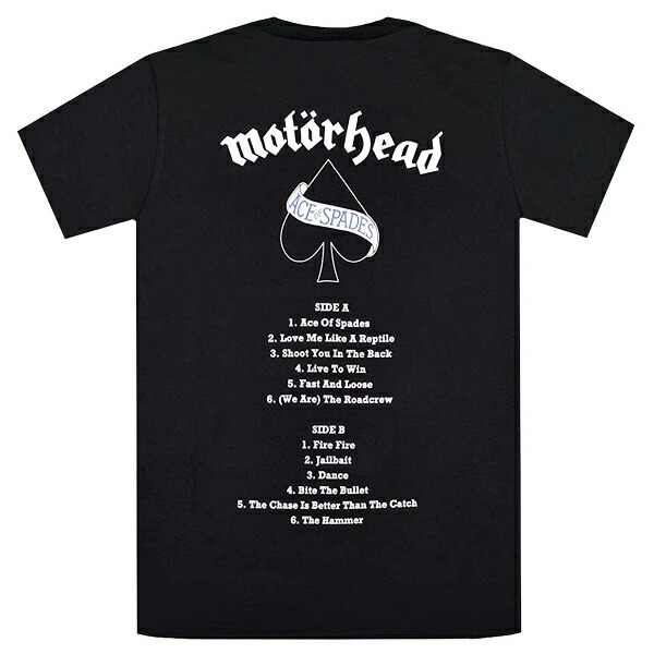 MOTORHEAD モーターヘッド Ace Of Spades Track List Tシャツ Sサイズ オフィシャル_画像2