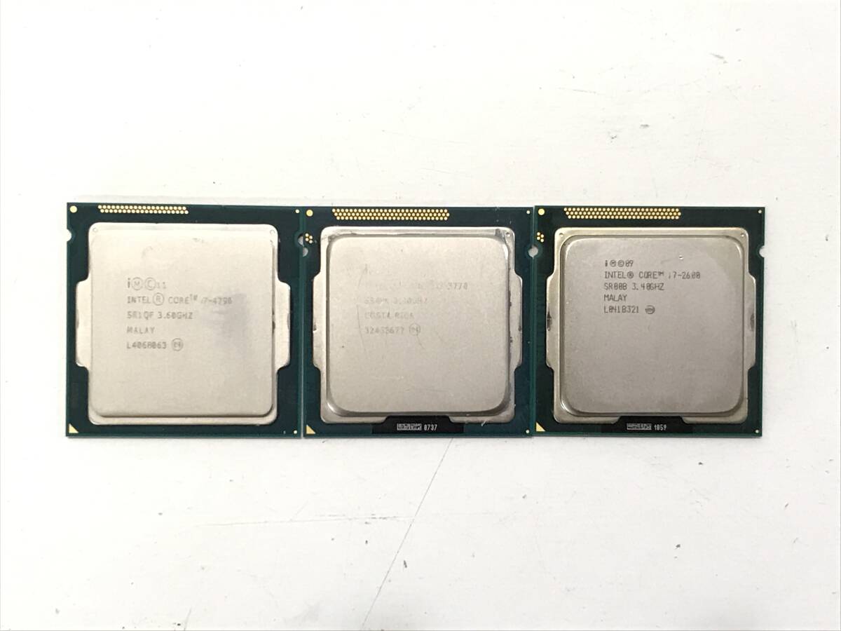 4.29.4【Intel】CPU Corei7-4790・Corei7-3770・Corei7-2660★3枚セットの画像1