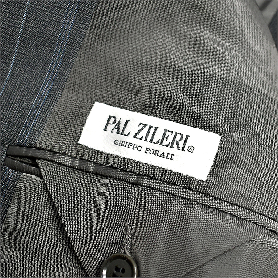 [定価１９万] 伊 パルジレリ PAL ZILERI × ゼニア 春◎ ストライプスーツ 50 メンズXL /LL イタリア製 セットアップ ジャケット