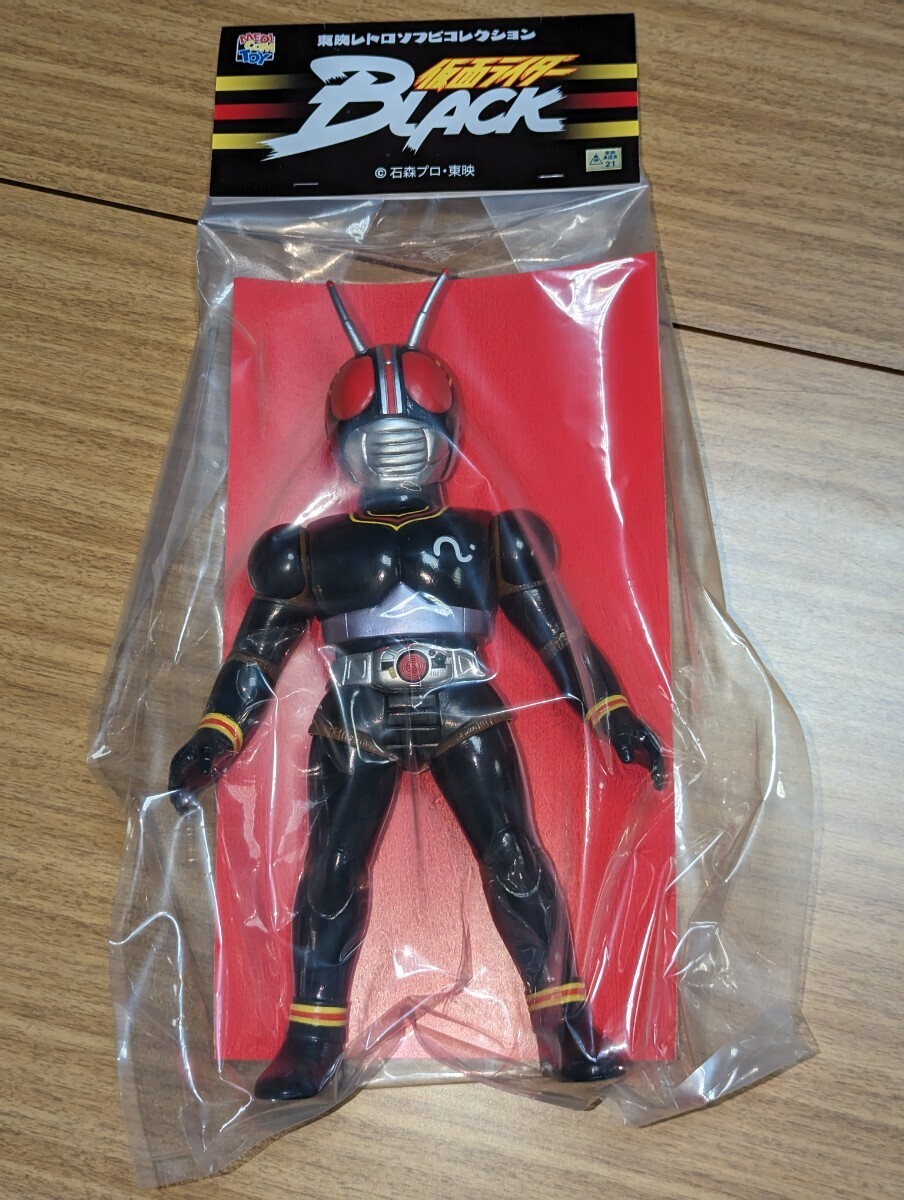 メディコムトイ 仮面ライダーBLACK 新色 東映 レトロ ソフビ コレクション ブラック ソフビ sofvi MEDICOM TOY ポピー バンダイ フィギュア_画像1