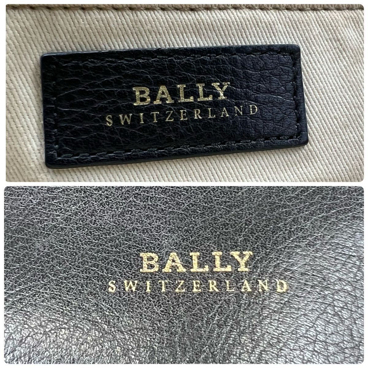 大容量/美品●BALLY バリー メンズ トートバッグ ビジネスバッグ ショルダー ブリーフケース ブラック 黒 オールレザー 本革 肩掛け可 書類_画像8