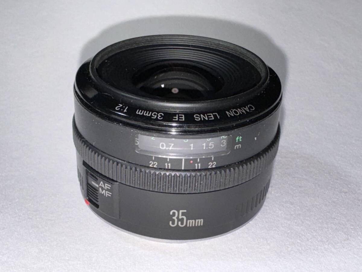 【難あり】Canon EF 35mm f2　Canon EFマウント　純正フード付き_画像2