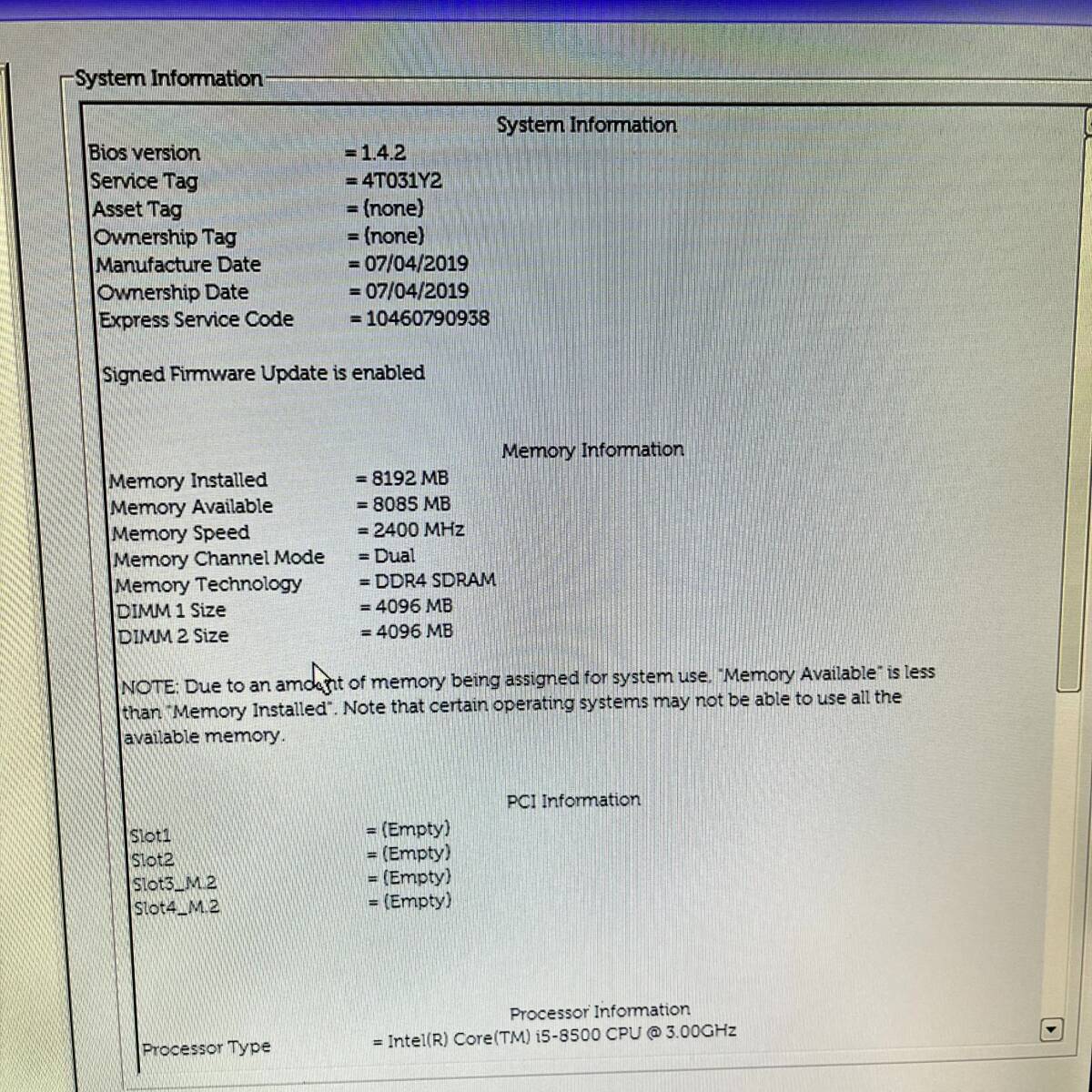 動作確認済み DELL マザーボード BN0628 メモリ 電源 ファン CPUセット Optiplex 3060などの画像2