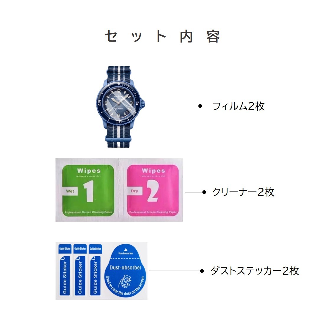 BLANCPAIN×Swatch用保護フィルム 2枚入りの画像3