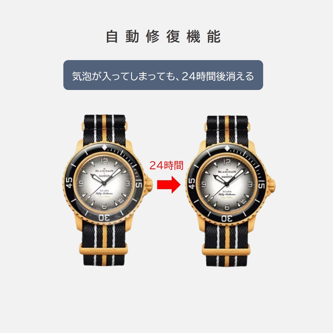 BLANCPAIN×Swatch用保護フィルム 2枚入りの画像2