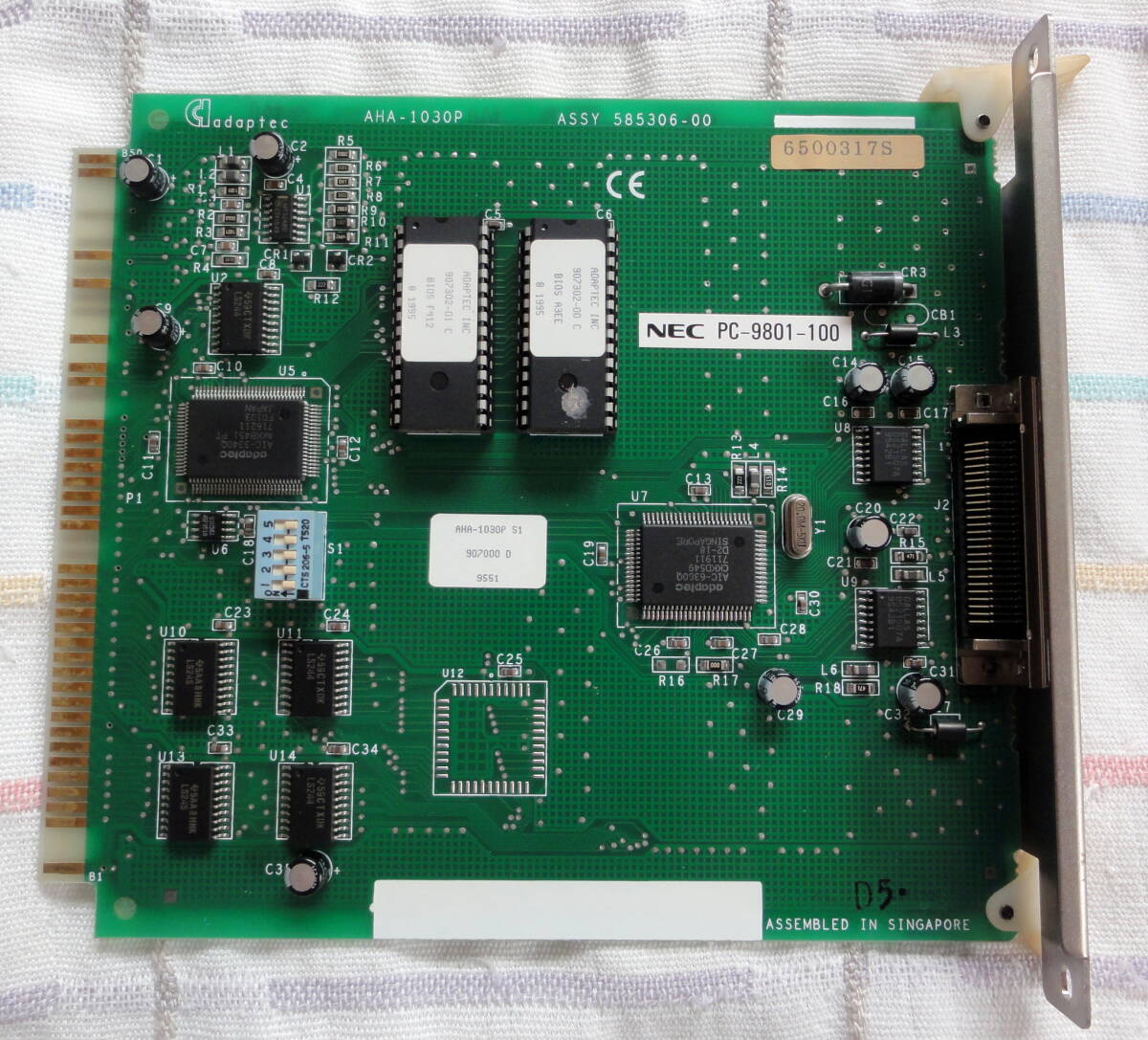 ☆ Cバス SCSI PC-9801-100 Adaptec AHA-1030P Xa10にて動作確認済_画像1