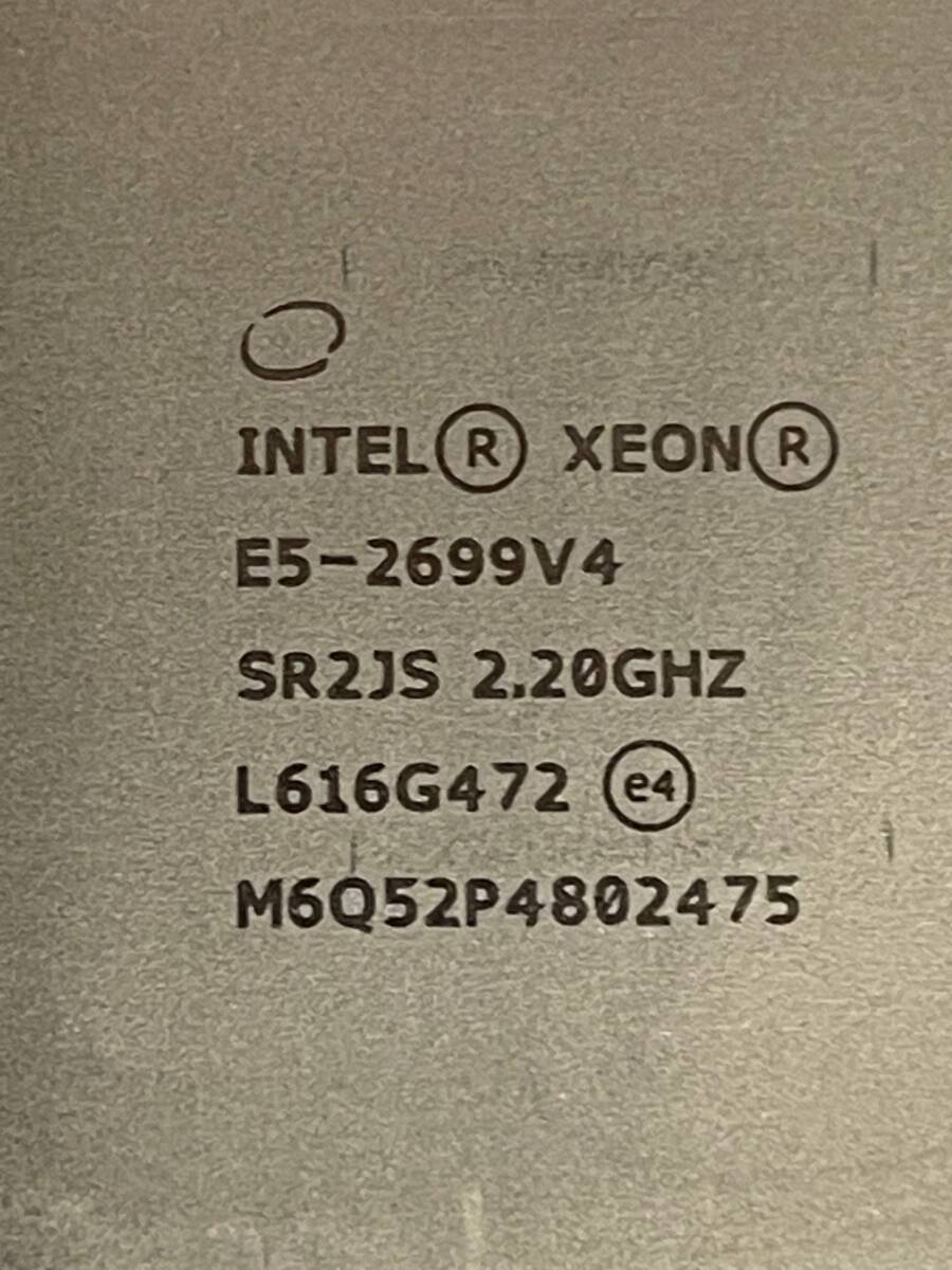 送料無料 超ハイスペックCPU Intel XEON E5-2699V4 CPU 2個セット 2.2GHz/ターボ最大3.6Ghz 22コア 44スレッド ソケット FCLGA2011 ③の画像3