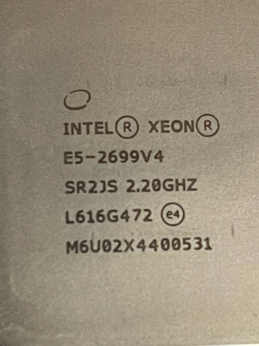 送料無料 超ハイスペックCPU Intel XEON E5-2699V4 CPU 2個セット 2.2GHz/ターボ最大3.6Ghz 22コア 44スレッド ソケット FCLGA2011 ④の画像2