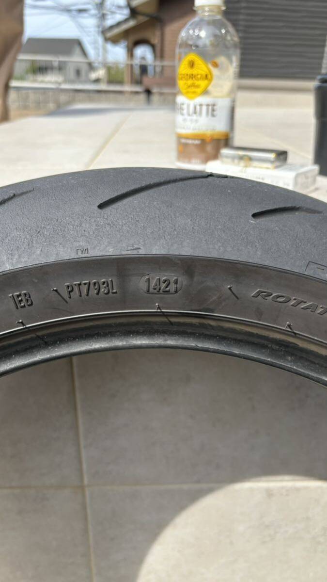 【中古】【前後セット】ピレリ PIRELLI ディアブロロッソⅣ DIAALO ROSSOⅣ 120/70ZR17 180/55ZR17_画像7