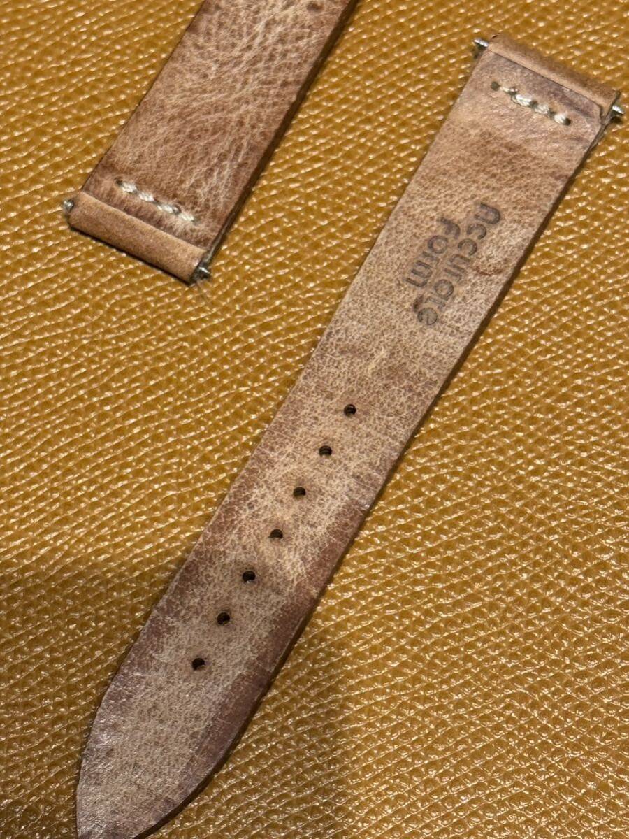 Accurate Formakyu Ray to форма b ride ru кожаный ремень один знак стежок Brown 17mm spring палка имеется 