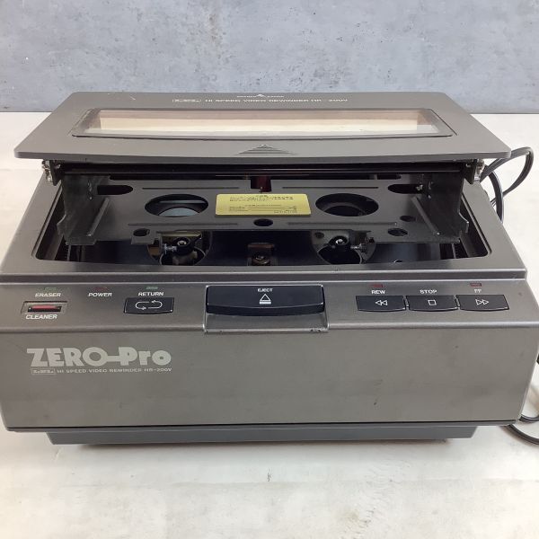 D2025【通電のみ確認】 LPL. HI SPEED VIDEO REWINDER. HR-200V. ZERO-Pro. VHSビデオテープ ハイスピード リワインダーの画像2