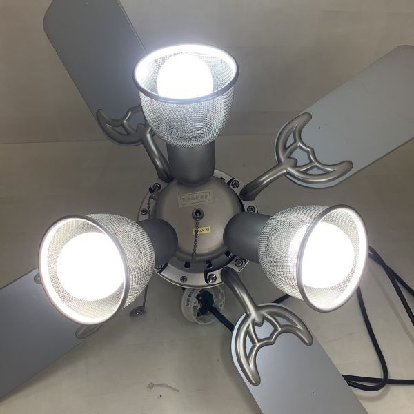 D3002【点灯・ファン動作OK】丸善電機 シーリングファン サーキュレーター 天井照明 電気の画像2