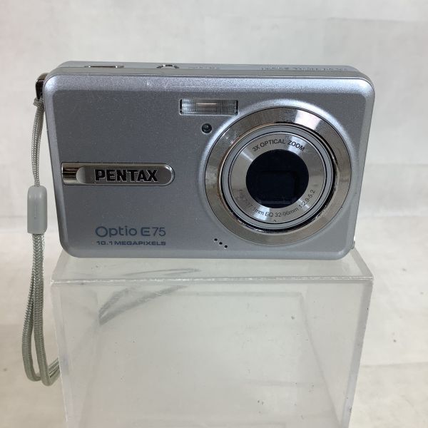 D4078【コンパクト】【通電のみ確認】 PENTAX／ペンタックス デジタル コンパクトカメラ Optio E75 本体のみの画像1