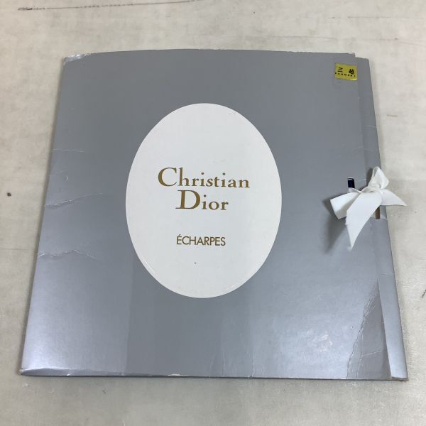 D4071【コンパクト】 スカーフ Christian Dior／クリスチャン ディオール CD トロッター柄_画像6