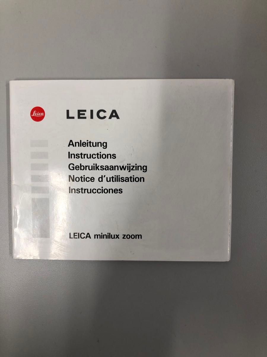 LEICA ライカ　miniluxZoom 海外販売用　取扱説明書　美品