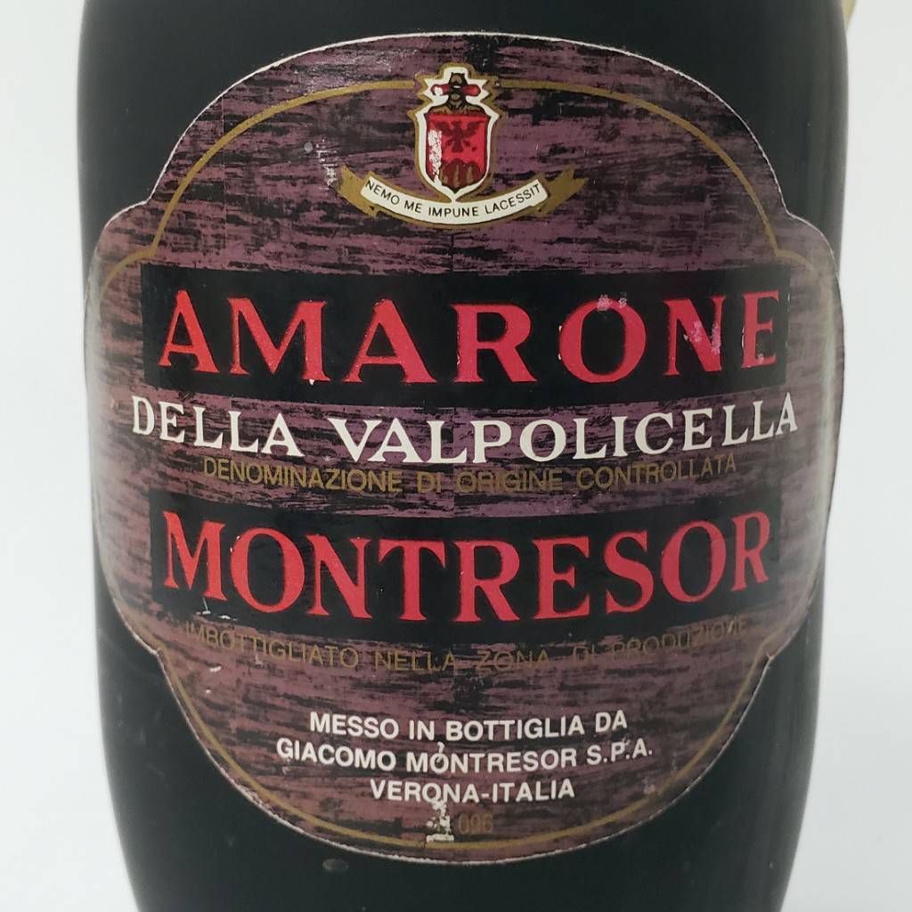 M26455(043)-622/HT4000　酒　AMARONE MONTRESOR DELLA VALPOLICELLA 1990　アマローネ モントレソール　14.5％　750ml_画像6