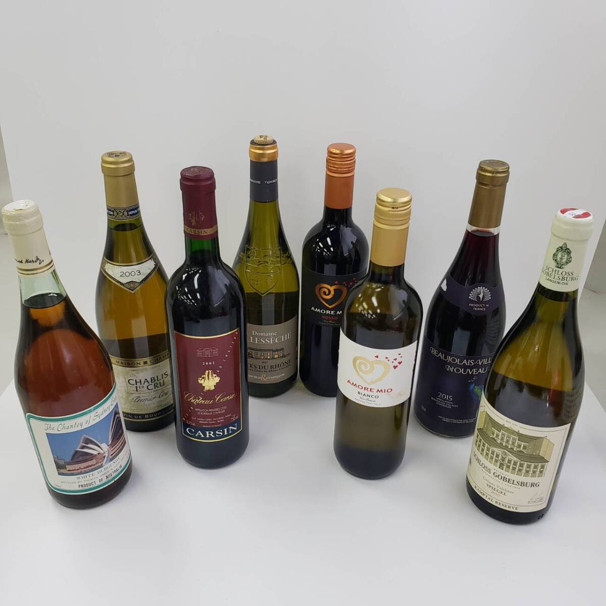 M043-532 酒 ※同梱不可 ８本まとめ CHABLIS 1ER CRU 2003/Domaine VILLESSECHE 2021/AMORE MIO ROSSO/BEAUJOLAIS VILLAGES NOUVEAU/他の画像1