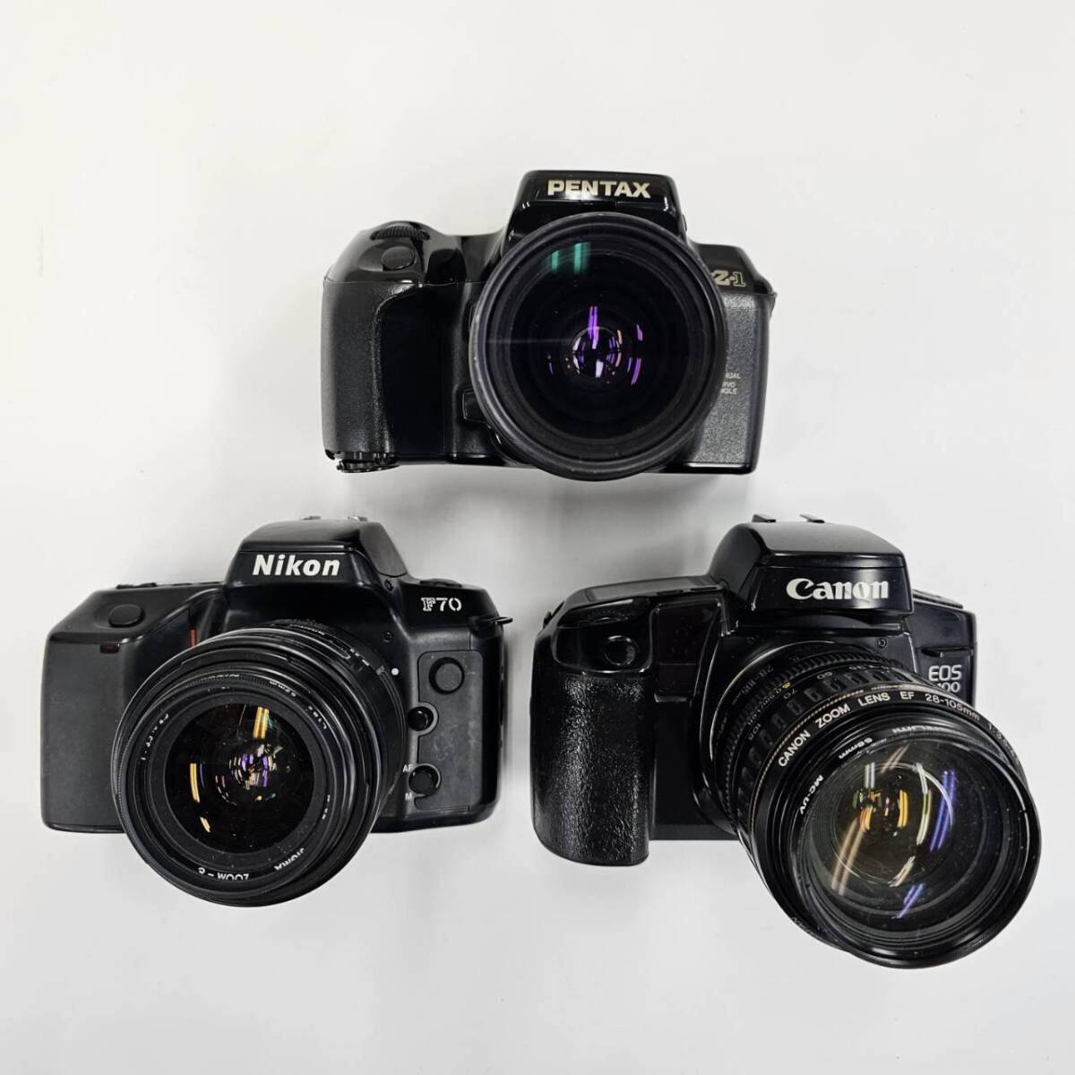 E051(10000)-617 カメラ・レンズまとめ 約10㎏ Canon キャノン FUJIFILM PENTAX ペンタックス Nikon ニコン 他 状態様々の画像2