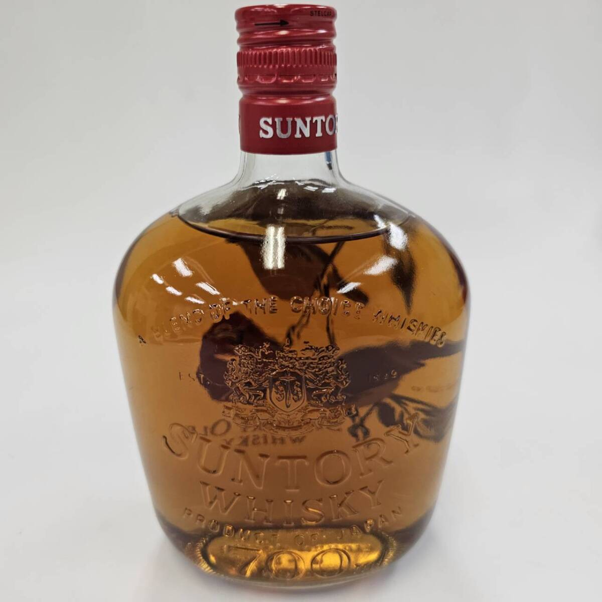 E35273(051)-640/YK7000 【千葉県内のみ発送】酒 SUNTORY OLD WHISKY サントリーオールドウイスキー BIRD BOTTLE メジロ 43％ 700mlの画像3