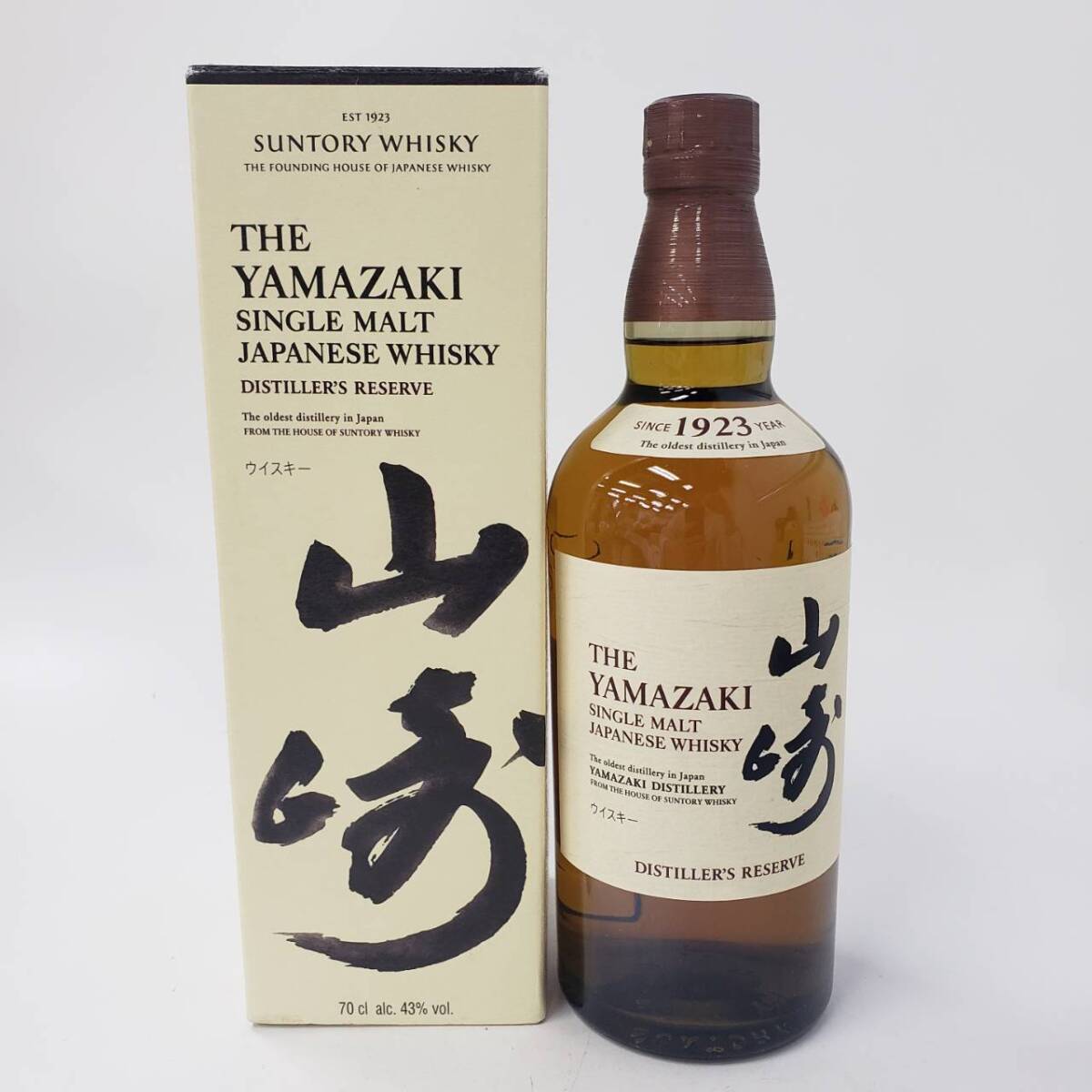 M13912(052)-540/KH8000【千葉県内のみ発送】酒 山崎 THE YAMAZAKI SINGLE MALT JAPANESE WHISKY SINCE 1932 YEAR 43％ 700ml 箱付きの画像1