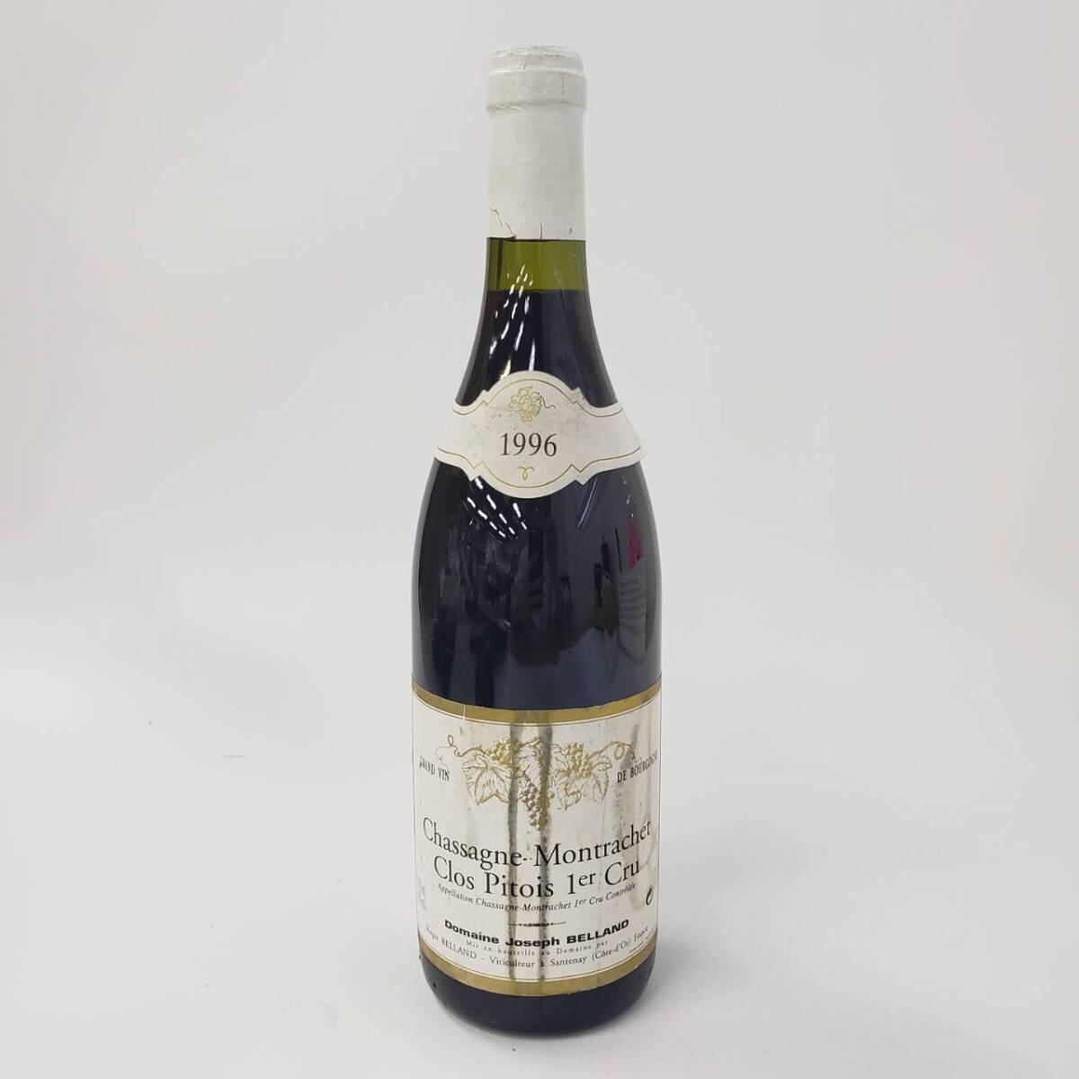 M39235(052)-549/YS8000 酒 Chassagne-Montrachet Clos Pitois 1er Cru 1996 シャサーニュ モンラッシェ プルミエル クリュ 13％ 750mlの画像1