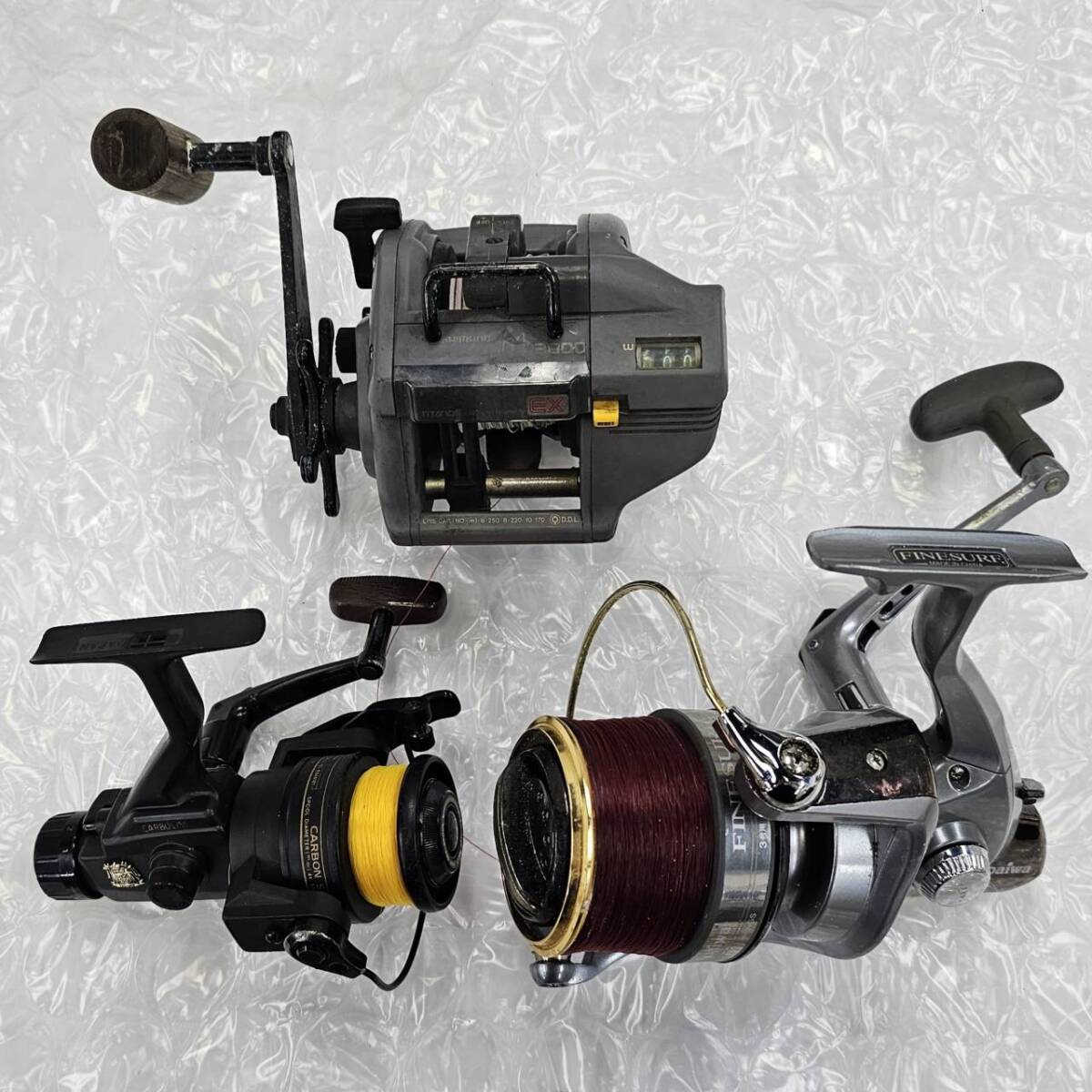 E052(9100)-632　リール20個まとめ　約9.1㎏　Daiwa　ダイワ　SHIMANO　シマノ　他　状態様々　フィッシング　釣具　アウトドア用品