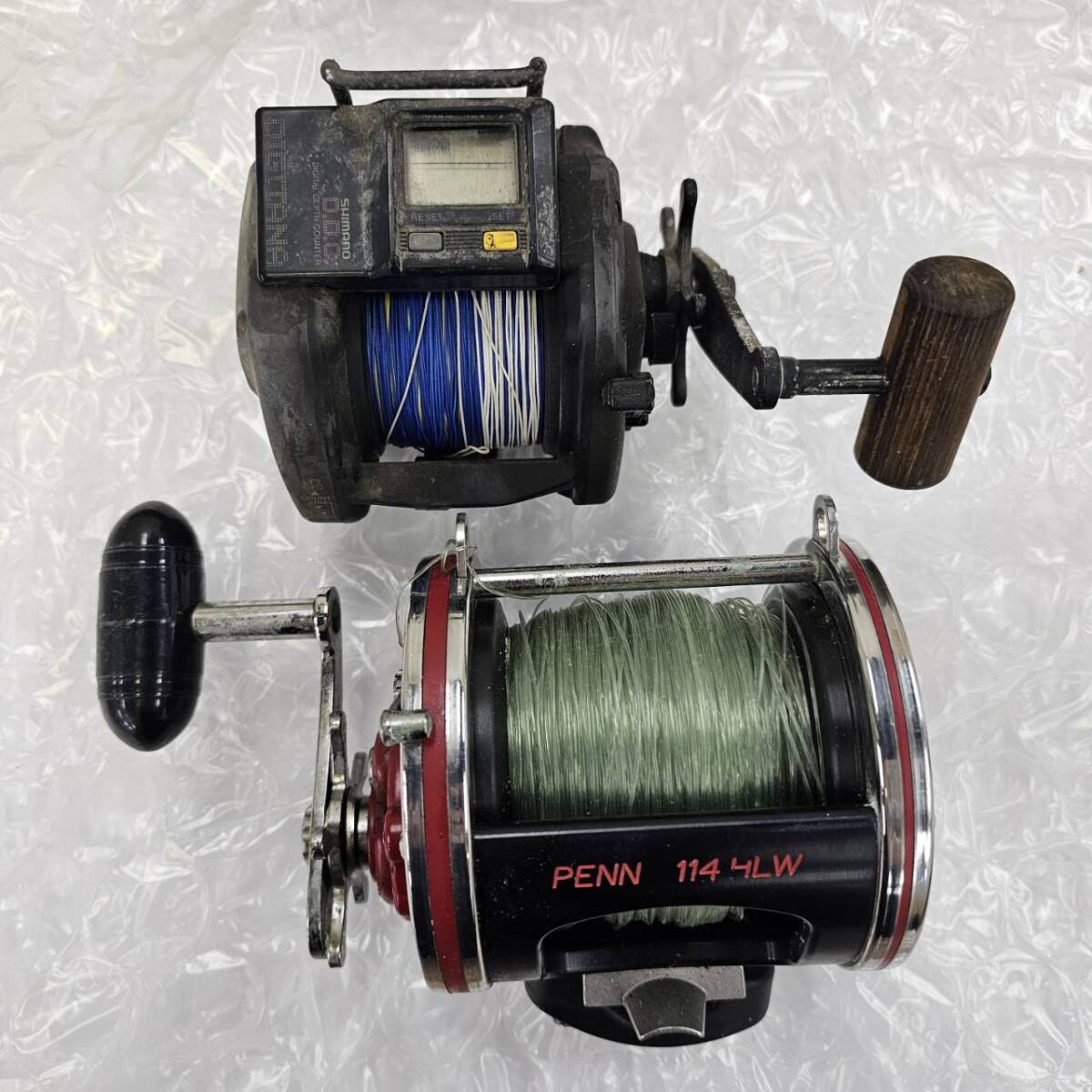 E052(9100)-632　リール20個まとめ　約9.1㎏　Daiwa　ダイワ　SHIMANO　シマノ　他　状態様々　フィッシング　釣具　アウトドア用品