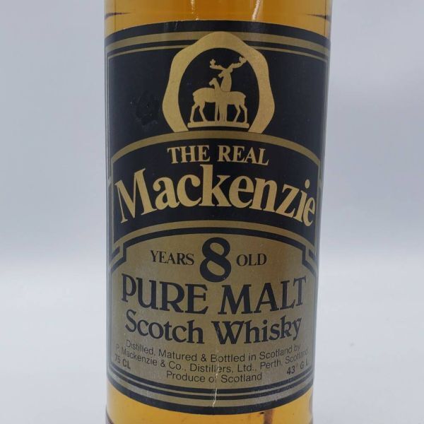 N2314(044)-4/TH5000【千葉】酒 THE REAL Mackenzie ８年 PURE MALT Scotch Whisky マッケンジー ピュアモルト 43％ 750mlの画像6