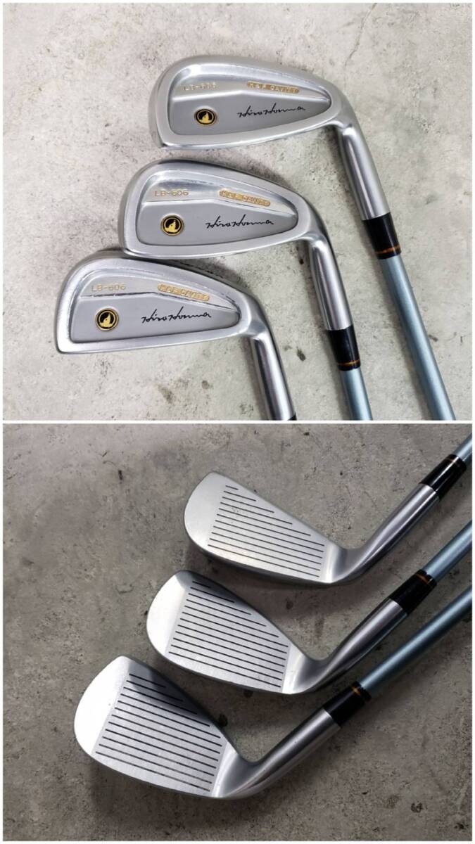 M5682(043)-597/MY3000　ゴルフクラブ10本まとめ　LB-606　HONMA　CAVITY　T-80 CARBON　3.4.5.6.7.8.9.10.11.S_画像8