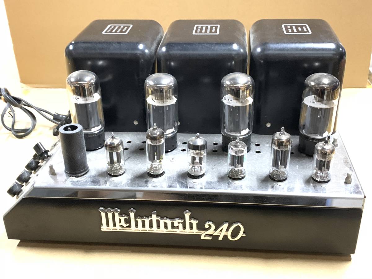 mcIntosh MC240 tube amplifier Junk sound out is could do 