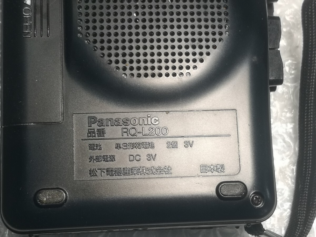 Panasonic RQ-L200 カセットプレーヤー ジャンク扱いの画像5