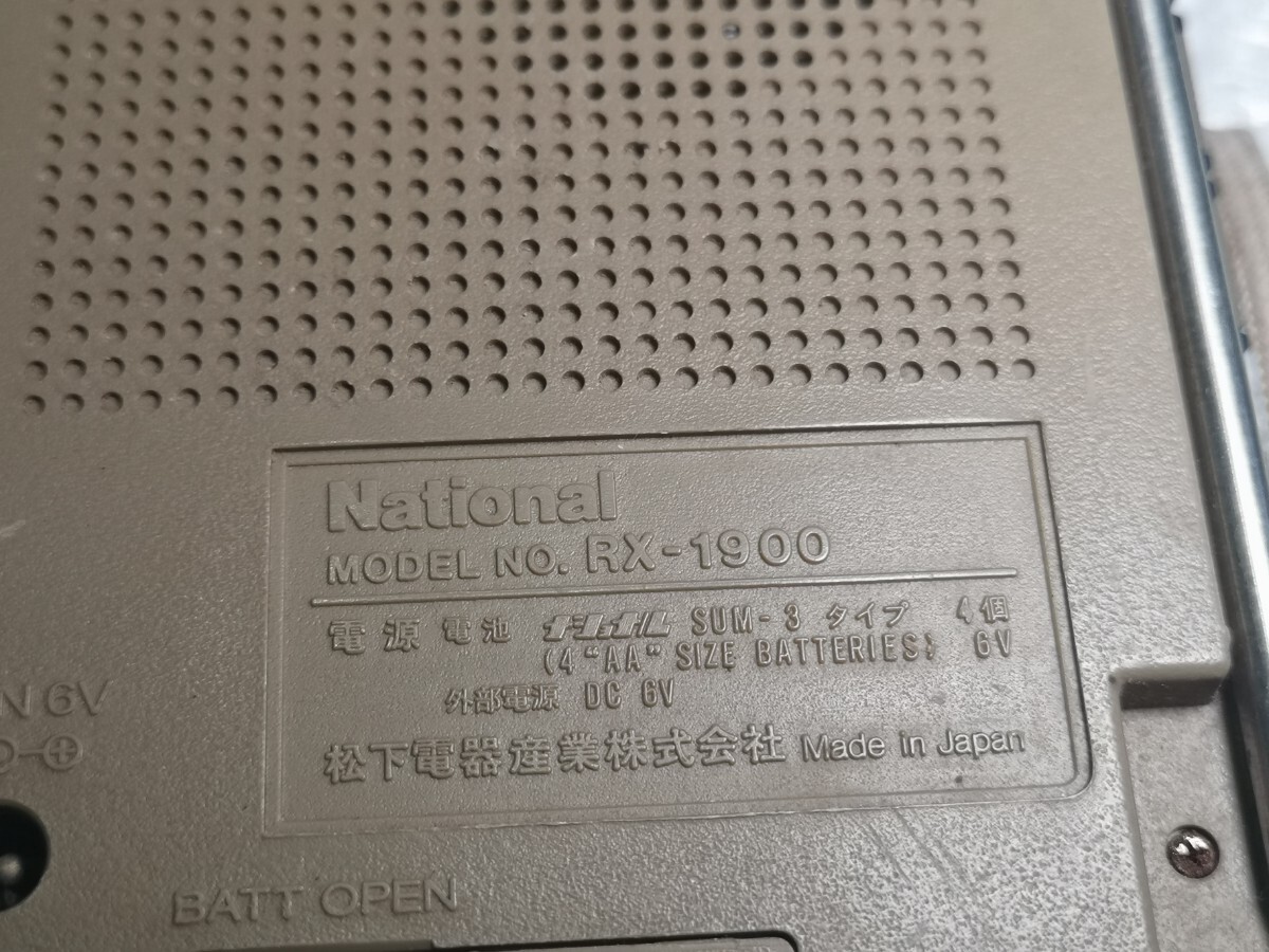 National RX-1900 カセットプレーヤー ジャンク_画像3