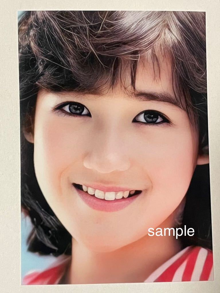  Okada Yukiko L stamp photograph idol 1058