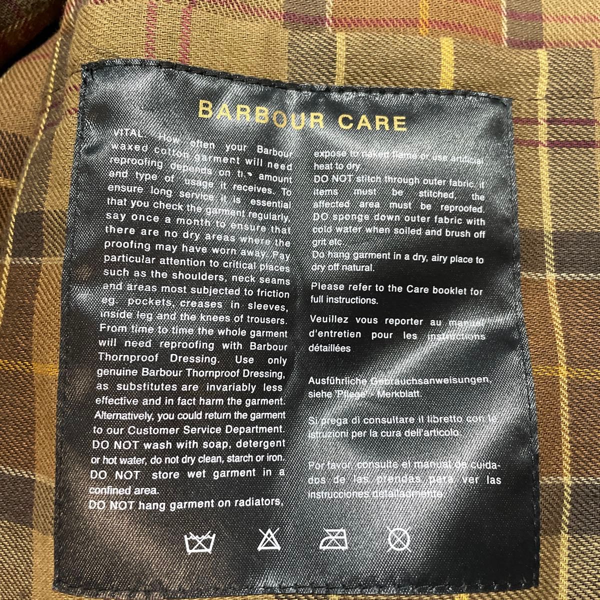 BARBOUR バブアー ジャケット オイル付き